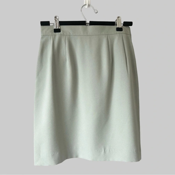 Vintage Classiques For Minikin Petite Sage Green Mini Skirt Made in Canada - Picture 1 of 12